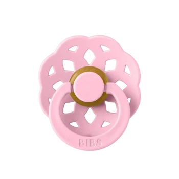 Соска пустушка Bibs 0-6 міс Boheme natural rubber кругла baby pink
