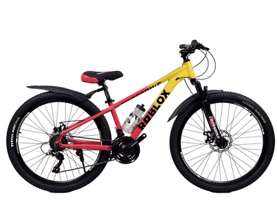 Велосипед CrossBike Roblox 26" 13" Жовтий-Червоний
