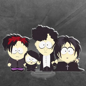 Акрилова колекційна фігурка Південний Парк South Park Діти Готи 15 см
