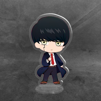 Акриловая коллекционная фигурка Чиби Chibi Аниме Магия и мускулы Мэш Бёрндэд 10 см