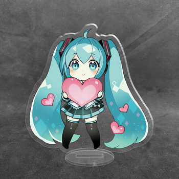 Акриловая коллекционная фигурка Chibi Hatsune Miku Хатсуне Мику 10 cм