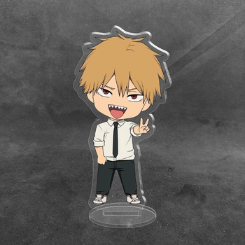 Акриловая коллекционная фигурка Chibi Аниме: Человек бензопила Дэндзи 10 см