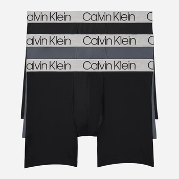 Набор трусов боксеров мужских Calvin Klein 393696488 XL 3 шт Черный/Серый (1159864378)