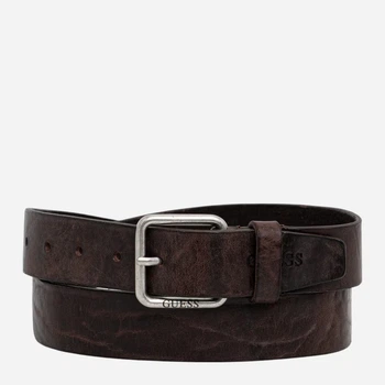 Ремень мужской из натуральной кожи Guess Not Adj & Not Rev H35 BM7879-P6235-BRO L (105 см) Brown (7621235834043)