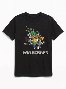 Дитяча футболка на хлопчика Minecraft чорна Gabbi 116 см