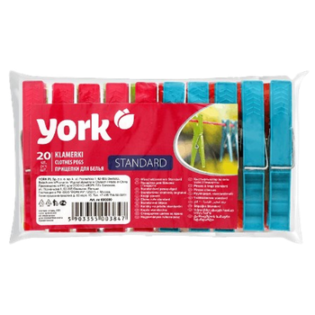 Прищіпки для білизни York Standard, 20 шт