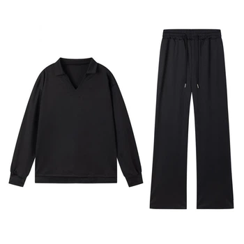 Женский повседневный костюм LerianSet, черный, размер L-XL