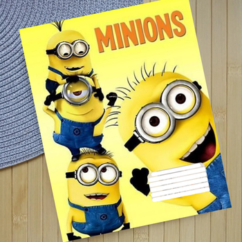 Тетрадь Миньоны Minions на скобе 18 листов линия (32651)