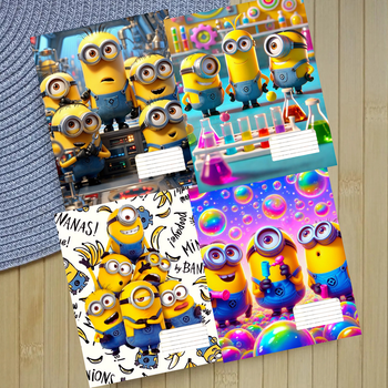 Набор тетрадей Миньоны Minions в линию 18 листов 4 шт (29557)
