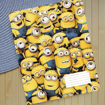 Тетрадь Миньоны Minions на скобе 18 листов линия (32647)