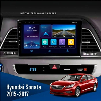 Штатная автомагнитола Hyundai Sonata 2015-2017 4/64Gb DVR DSP CarPlay Android Auto сенсорная авто магнитола в машину с экраном 9 дюймов