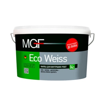 Краска MGF M1 Eco Weiss Белый Мат 14 кг