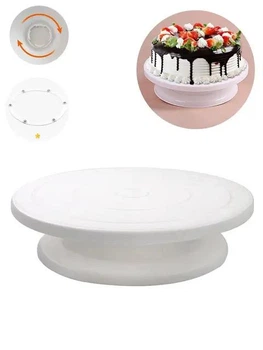 Підставка для торта, що крутиться Поворотний столик-тортівниця 28см