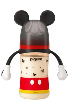 Бутылочка Pigeon PPSU Disney с двойной ручкой 240 мл размер соски L классический Микки Маус (AA238)