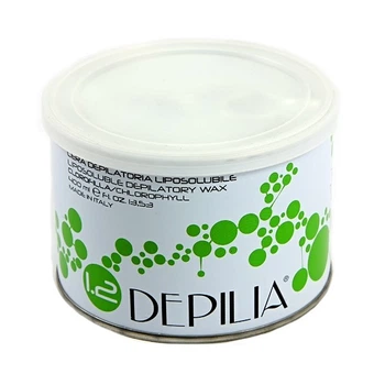 Теплый воск для депиляции в банке Хлорофилл - Depilia 800 мл. (DPA02 222)