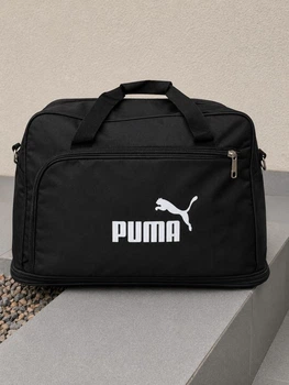 Спортивная сумка трансформер Puma черная дорожная сумка для тренировок с отделением для обуви