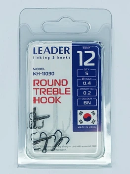 Трійник Leader ROUND TREBLE № 12 (5 hooks)