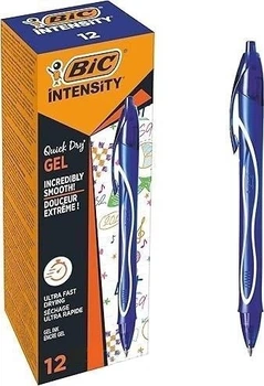 Набір гелевих ручок BIC Intensity Quick Dry 0.7 мм Синій 12 шт (3086123537644)
