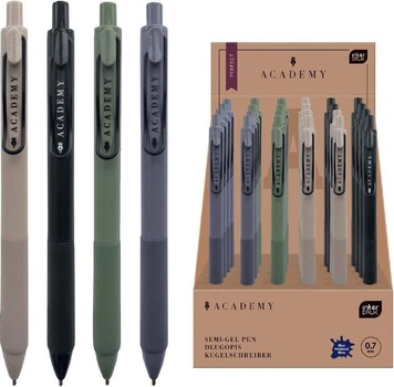 Zestaw długopisów kulkowych Interdruk Academy Perfect z gripem 0.7 mm 24 szt (5902277362667)