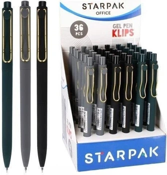 Набір гелевих ручок StarPak Office Klips 05 мм 36 шт (5904335837193)