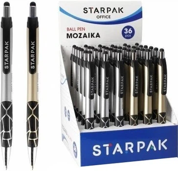 Набір кулькових ручок StarPak Office Mozaika 1 мм 36 шт (5905523615647)