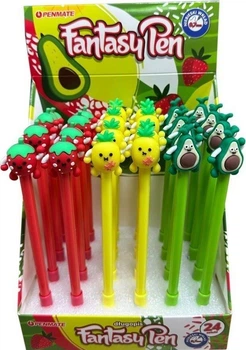 Набір кулькових ручок Penmate Fantasy Pen Fruit 0.8 мм 24 шт (5906910833521)