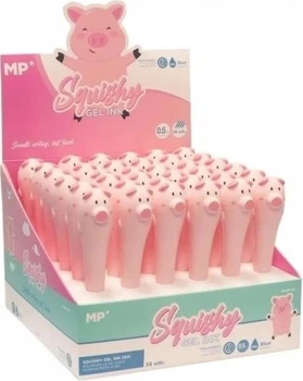 Набір гелевих ручок Main Paper Squishy Свинка 0.5 мм 36 шт (18435464175152)