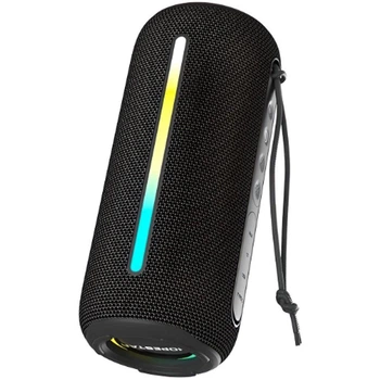 Bluetooth колонка вологозахищена портативна акустика HOPESTAR P39 LED 20W 3000mAh IPX6 чорний