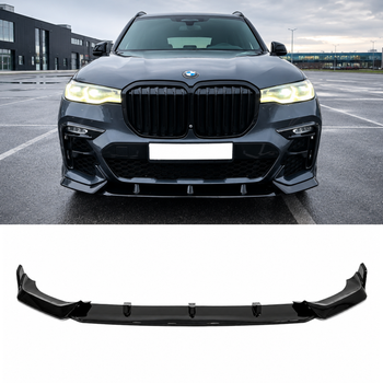 Накладка переднього бампера Paradigm BMW X7 G07 2019-2022, чорний глянець для BMW X7 G07 2019- (9704)