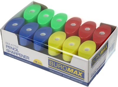 Набор точилок с контейнером Buromax 12 шт (BM.4752)