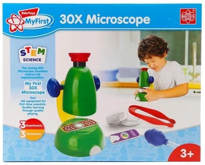 Zestaw naukowy Edu Cool Science mój pierwszy mikroskop z akcesoriami 54003 (4893338540036)