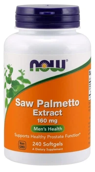 Ekstrakt z owoców Saw Palmetto Now Foods Saw Palmetto 160 mg 240 kapsułek (733739047441)