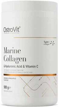Колаген OstroVit Marine Collagen & Hyaluronic Acid & Vitamin C порошок 500 г Mango-Pineapple (5903933914114)