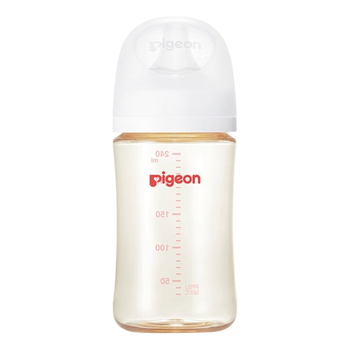 Бутылочка Pigeon Natural Feel PPSU с широким горлом 240 мл антиколиковая, от 6 месяцев, AA192