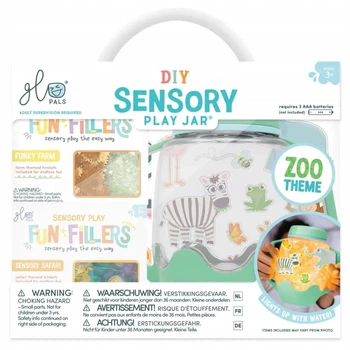 Zestaw sensoryczny Zoo DIY Glo Pals świecący słoik (0850065381107)