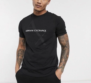 Мужская футболка Armani, черный, M (MCF0000402)