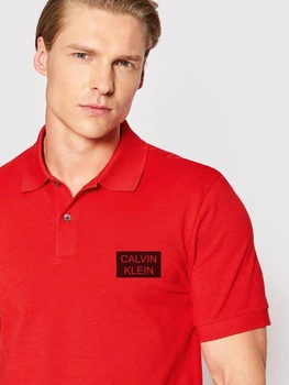 Мужская футболка-поло Calvin Klein, красный, розмір XL (NK3087952529)