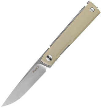Нож складной карманный RUIKE 7.7 см 8Cr13MoV / G10 Белый (D712-T)