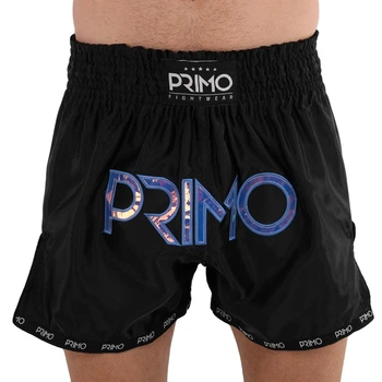 Шорты для тайского бокса и кикбоксинга черные Primo Fightwear 2025 размер M (46-48)