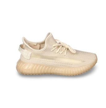 Женские кроссовки с текстиля Yeezy boost молочные 38