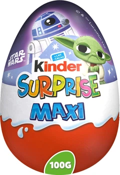 Шоколадне яйце Кіндер-сюрприз "Зоряні Війни" МАКСІ Kinder Surprise MAXI Star Wars 100 г Йода з R2-D2