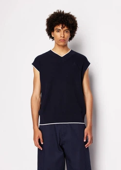 Вязаная жилетка Armani Exchange 1159864963 (Синий M)