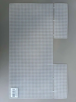 Пластикова канва для сумки ПРЯМОКУТНА, біла, 39,5x19,5см, ячейка 4мм (kp041)