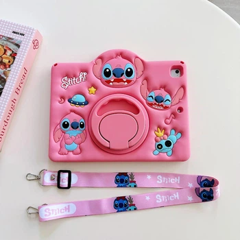 Чехол детский Silikon Power с подставкой и ремешком Apple iPad Pro 11 (2022) Stitch pink