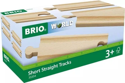 Додаткові рейки Brio Toy Trains Short Straight Track 4 деталі (7312350333343)