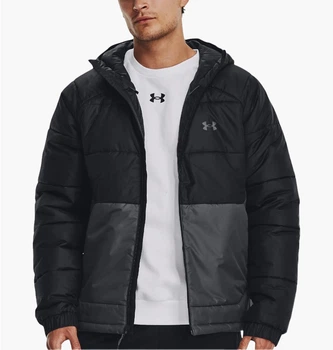 Куртка мужская Under Armour Hooded Jacket Ua Strm Ins Hd Jkt-Blk Black 2XL Чорний 1380872-001