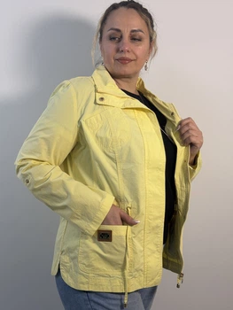 Куртка женская демисезонная Светло-желтый 180/4XL
