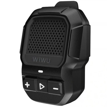 Колонка Bluetooth WiWU SPK-001 Buddy Fun with Magnetic Clip 5W BT5.4/IPX7/560mAh Портативна гарнітура для подорожей, спорту Чорний