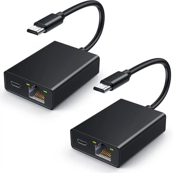 Сетевой адаптер Ethernet Micro USB RJ45 для ТВ стиков 2 штуки