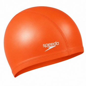 Шапочка для плавания Speedo Pace Cap, взрослая, полиэстеровая, оранжевая, универсальный размер OSFM (8-720641288)